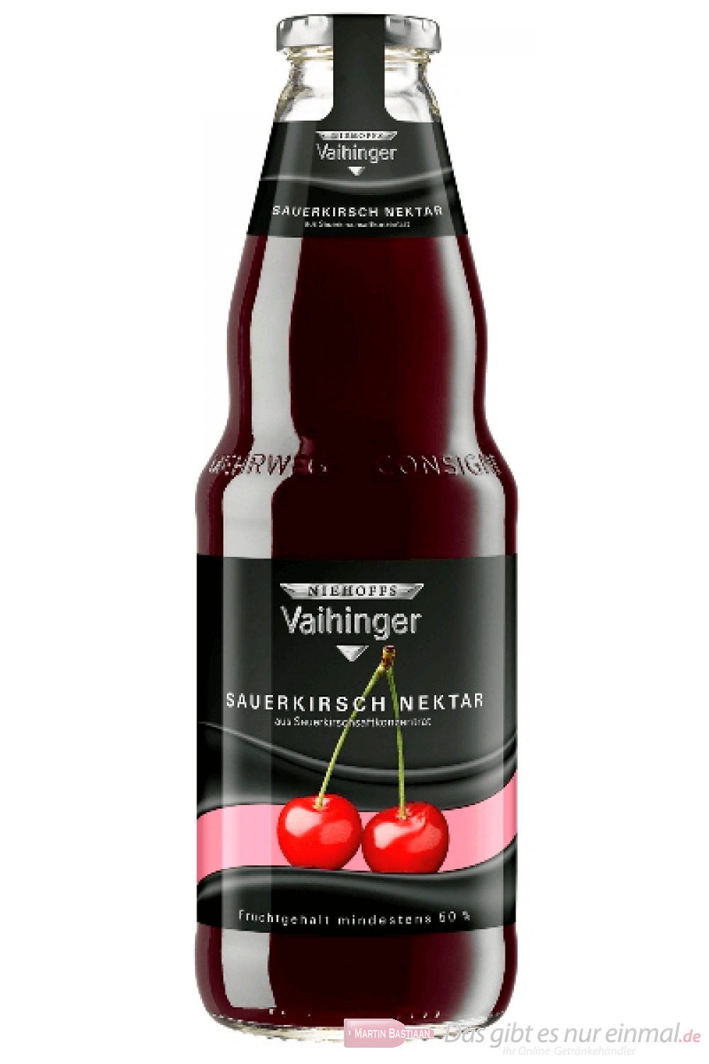 Vaihinger Sauerkirsch Nektar 1,0l Flasche