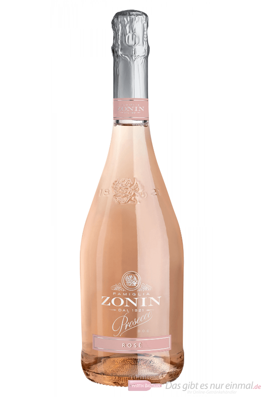 Zonin Prosecco Dry Spumante Extra Rose Millesimato DOC Flaschen 6-0,75l