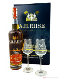 A.H. Riise XO Reserve Ambre D'or + 2 Gläser 0,7l