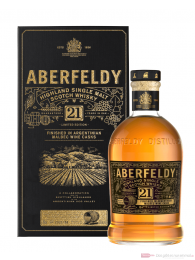 Aberfeldy 21 Jahre Malbec Limited Edition bottle + box