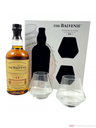 Balvenie Carribean Cask + 2 Gläser Single Malt Scotch Whisky 0,7l