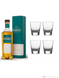 Bushmills 10 Jahre Single Malt Irish Whiskey 0,7l mit 4 Whisky Tumbler