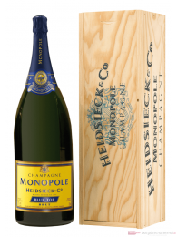 Heidsieck Monopole Blue Top Brut Champagner in Holzkiste 3,0l