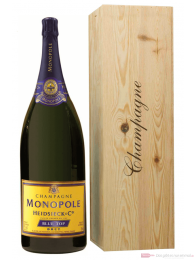Heidsieck Monopole Blue Top Brut Champagner in Holzkiste 9,0l