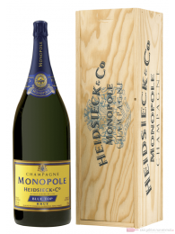 Heidsieck Monopole Blue Top Brut Champagner in Holzkiste 15,0l