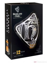 Highland Park 12 Jahre in GP mit 2 Gläsern Single Malt Whisky 0,7l 