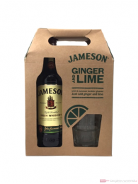 Jameson Irish Whiskey in Geschenkbox mit 2 Gläsern 40% 0,7l Flasche