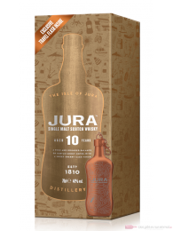 Isle of Jura 10 Years + Hip Flask Single Malt Scotch Whisky 0,7l