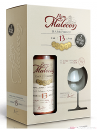 Malecon Añejo 13 Años Rare Proof 2006 Rum in GP mit 2 Gläsern