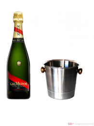 Mumm Cordon Rouge Champagner im Champagner Kühler 0,75 l