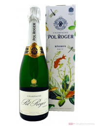 Pol Roger Brut Réserve Champagner in Geschenkverpackung 0,75l