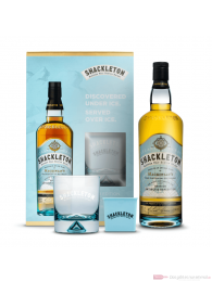Shackleton Blended Scotch Whisky in Geschenkpackung mit Eiswürfelform und Glas 0,7l