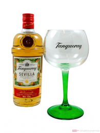 Tanqueray Gin Flor de Sevilla mit Glas Gin 0,7l 
