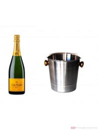Veuve Clicquot Champagner Brut im Kühler 0,75 l.