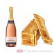 De Saint Gall Brut Rosé Champagner in Holzkiste geflammt 12% 0,75l Flasche 