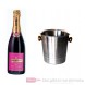 Piper Heidsieck Champagner Rosé Sauvage im Champagner Kühler Aluminium poliert 12% 0,75l Flasche