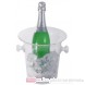 Contacto Sektkühler aus Acrylglas mit seitlichen Knopfgriffen für Sektflaschen mit max, 0,75 l Volumen 21cm