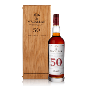 The Macallan Red Collection 50 Years 2020 bottle + box