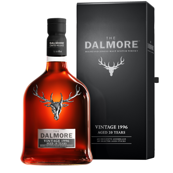 Single Malt Scotch Whisky der Marke The Dalmore Vintage 1996 45% 0,7l Flasche 