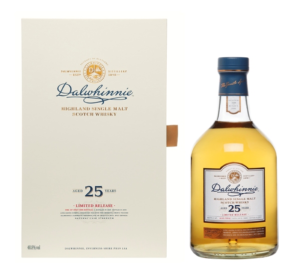 Single Malt Scotch Whisky der Marke Dalwhinnie 25 Jahre 48,8% 0,7l Flasche
