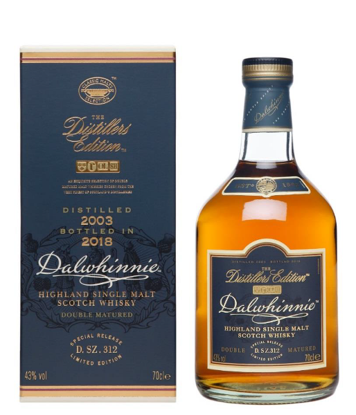 Single Malt Scotch Whisky der Marke Dalwhinnie Distillers Edition 2018 43% 0,7l Flasche