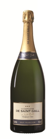 Champagner der Marke De Saint Gall Tradition 12% 1,5l Flasche