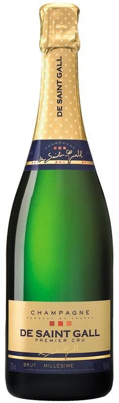 Champagner der Marke De Saint Gall Millesime 2005 12% 0,75l Flasche