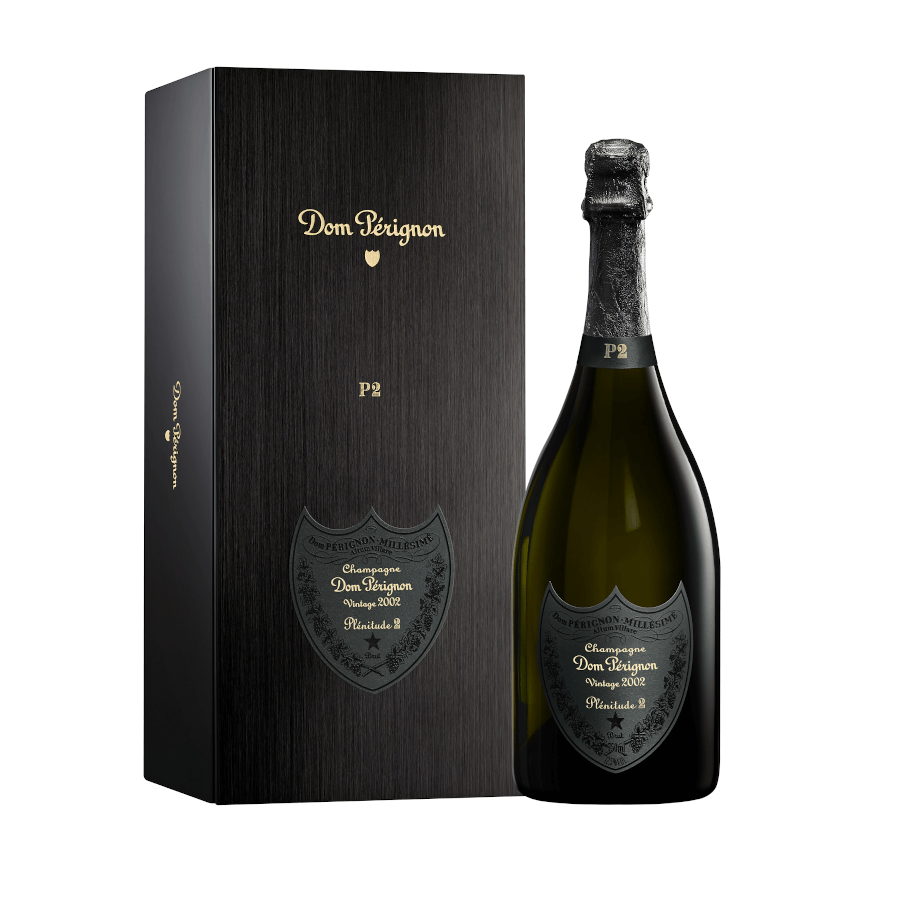 Champagner der Marke Dom Perignon P2 Vintage 2002 in Geschenkbox 12,5% 0,75l Flasche