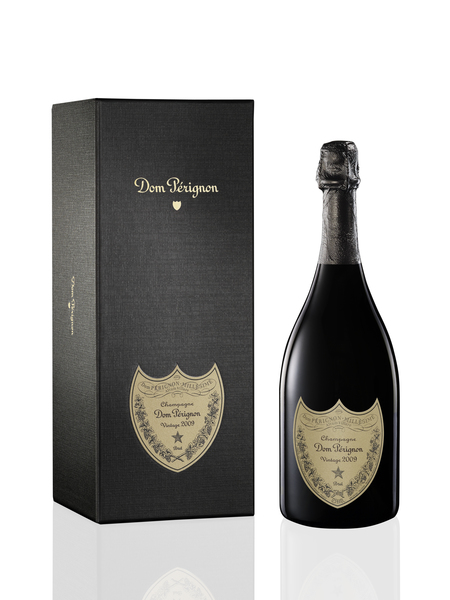 Geschenkverpackung mit Champagner der Marke Dom Perignon Vintage 2009 12,5% 0,75l Flasche