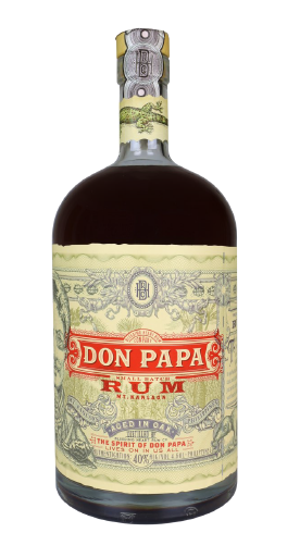 Rum der Marke Don Papa 40% 4,5l Großflasche