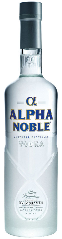 Wodka der Marke Alpha Noble 40% 0,5l Flasche
