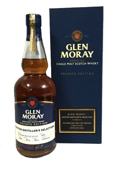 Single Malt Scotch Whisky der Marke Glen Moray Red Burgundy Wine Cask Matured 47,2% 0,7l Flasche