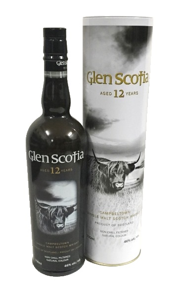 Single Malt Scotch Whisky der Marke Glen Scotia 12 Years 46% 0,7l Flasche