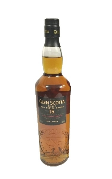 Single Malt Scotch Whisky der Marke Glen Scotia 15 Years 46% 0,7l Flasche