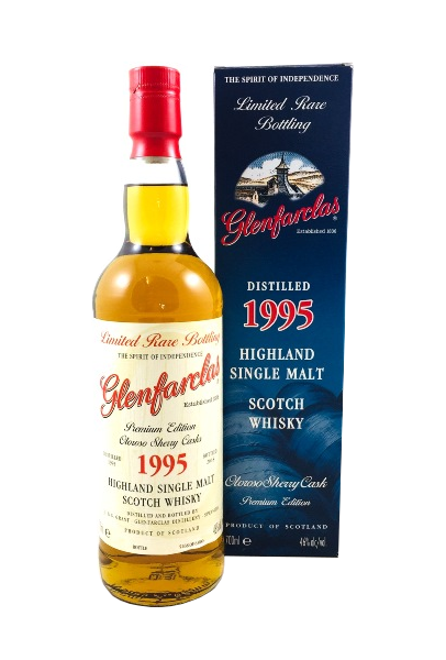 Single Malt Scotch Whisky der Marke Glenfarclas Vintage 1995 Oloroso Cask 46% 0,7l Flasche