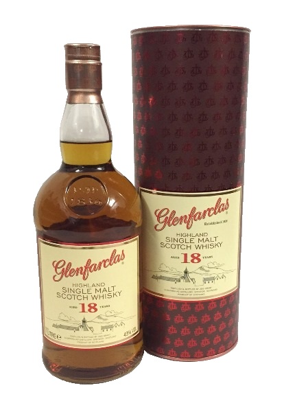 Single Malt Scotch Whisky der Marke Glenfarclas 18 Years 43% 1,0l Flasche