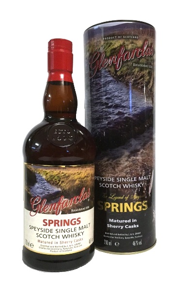 Single Malt Scotch Whisky der Marke Glenfarclas Springs 46% 0,7l Flasche