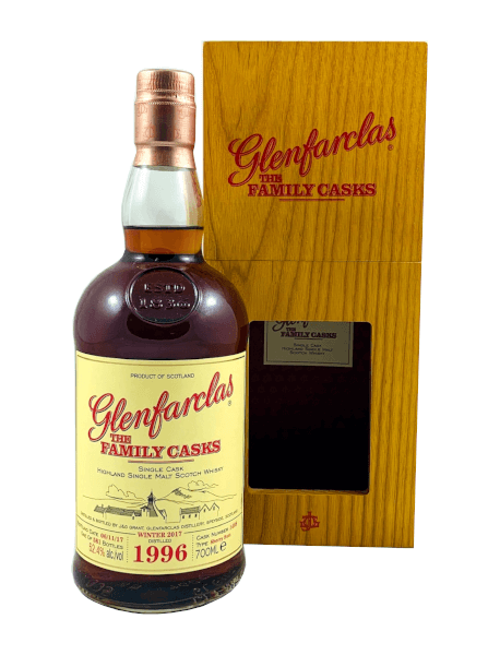 Single Malt Scotch Whisky der Marke Glenfarclas The Family Casks Single Cask 52,4% 0,7l Flasche
