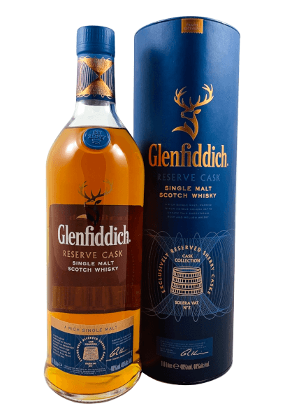 Reserve Cask Single Malt Scotch Whisky der Marke Glenfiddich 40% 1,0l Flasche