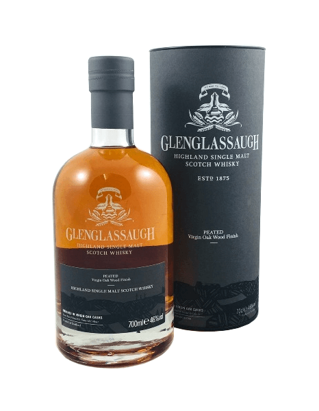 Single Malt Scotch Whisky der Marke Glenglassaugh Peated Virgin Oak Wood Finish 46% 0,7l Flasche