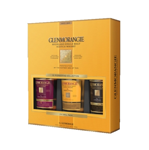 Single Malt Scotch Whisky der Glenmorangie Pioneering Collection 43% 3-0,35l