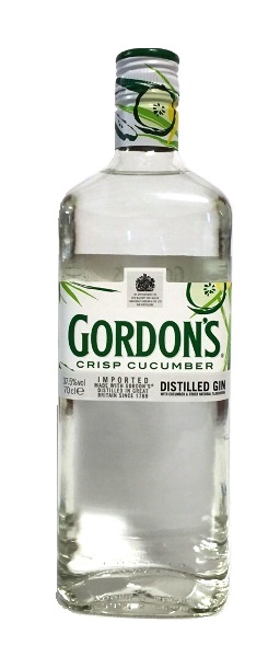 Gin der Marke Gordon's Crisp Cucumber 37,5% 0,7l Flasche