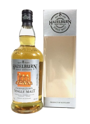 Single Malt Whisky der Marke Hazelburn 8 Years 46% 0,7l Flasche