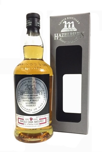 Single Malt Whisky der Marke Hazelburn 9 Years 57,9% 0,7l Flasche