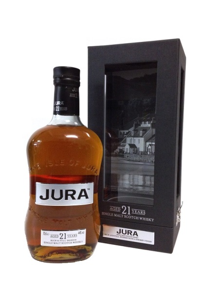 Single Malt Scotch Whisky der Marke Isle of Jura 21 Jahre 44% 0,7l Flasche