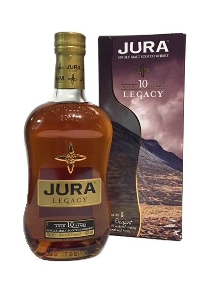Single Malt Scotch Whisky der Marke Isle of Jura 10 Years Legacy 40% 0,7l Flasche