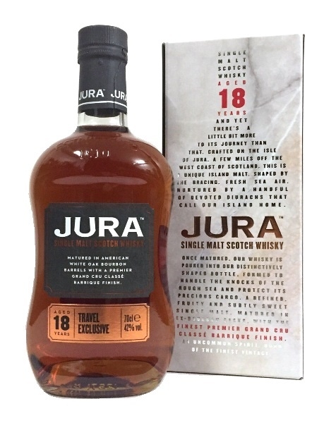 Single Malt Scotch Whisky der Marke Isle of Jura 18 Jahre 42% 0,7l Flasche