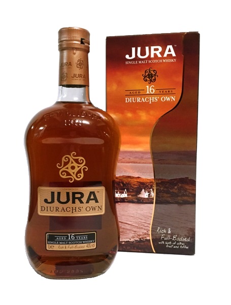 Single Malt Scotch Whisky der Marke Isle of Jura 16 Jahre 40% 1,0l Flasche