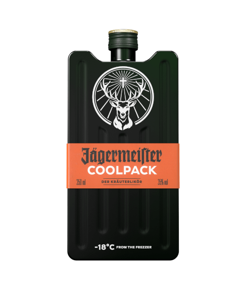 Kräuter Likör der Marke Jägermeister Cool Pack 35% 0,35l Flasche