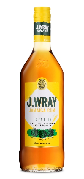 Gold Rum der Marke J.WRAY 40% 0,7l Flasche
